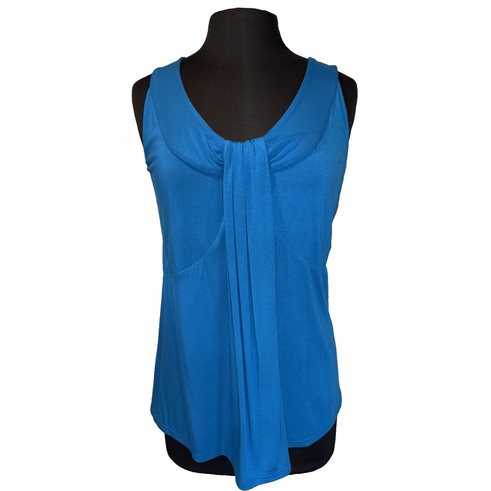 Swing Tunic‎ Tank by Blue Sky Women's Size M Blue Office Church Party Bamboo
